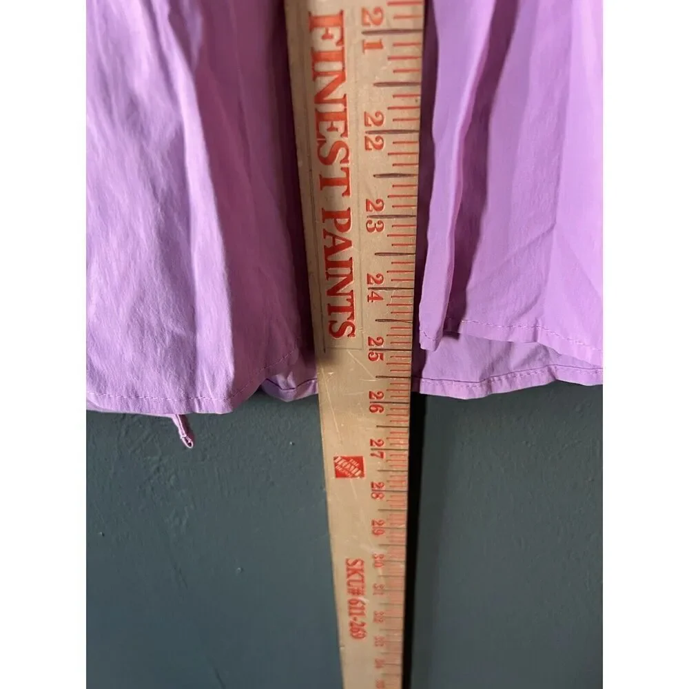 Mountain Hardwear Womens Purple Short Sleeve Button Up Shirt Nylon Size 10